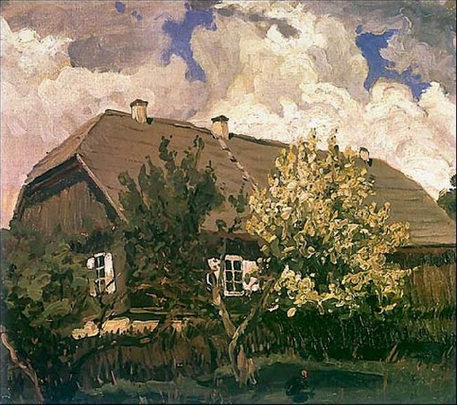 Ferdynand Ruszczyc Manor house in Bohdanew Germany oil painting art